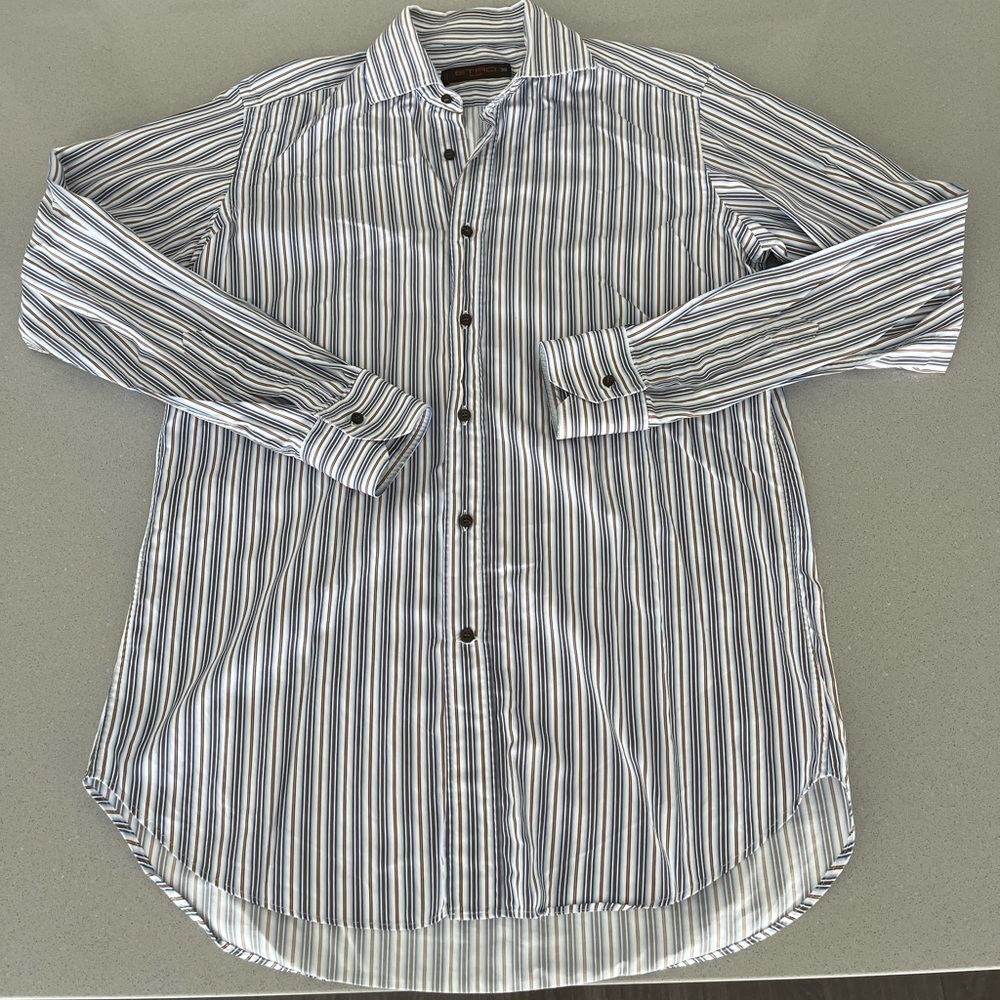 ETRO| CASUAL STRIPE DRESS SHIRT